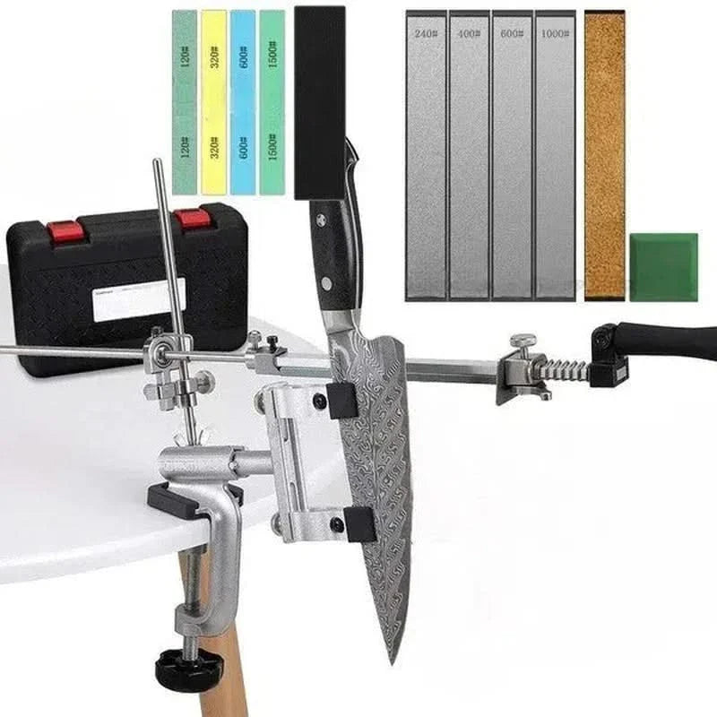 Aiguiseur à angle fixe professionnel – Pierres Diamantées et Set de Polissage