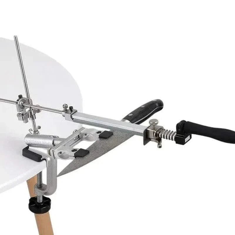 Aiguiseur à angle fixe professionnel - Support + Kit de Pierre à aiguiser