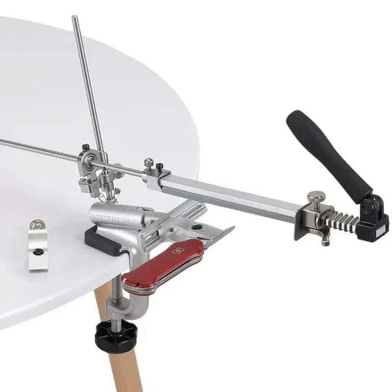 Aiguiseur à angle fixe professionnel - Support + Kit de Pierre à aiguiser