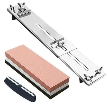 Aiguiseur de couteaux avec support ajustable inclus + pierre à aiguiser