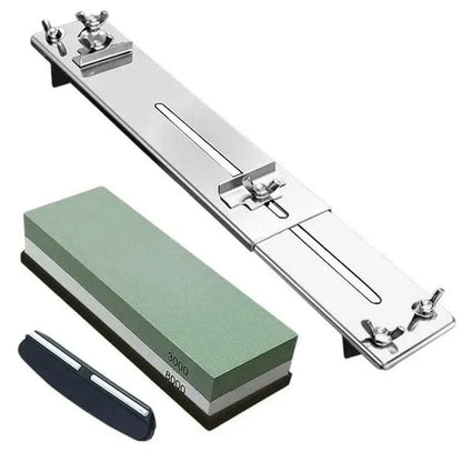 Aiguiseur de couteaux avec support ajustable inclus + pierre à aiguiser