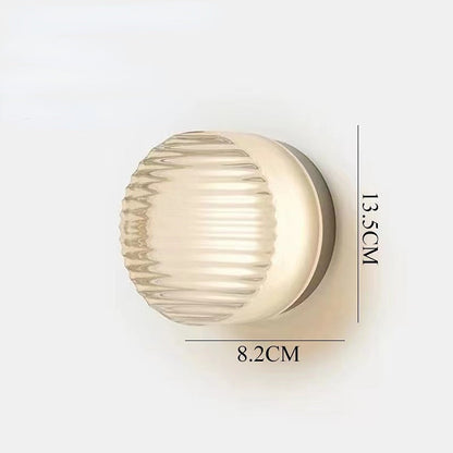 Applique Murale LED Moderne en Forme Ronde – Éclairage Doux avec Diffuseur en Verre Mylk pour Salon et Chambre