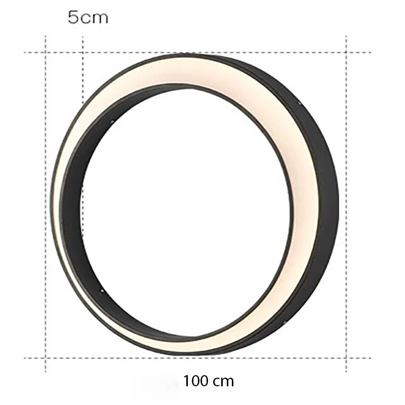   Applique Murale LED Extérieure Étanche IP65 – Design Lune en Acier Inoxydable 
