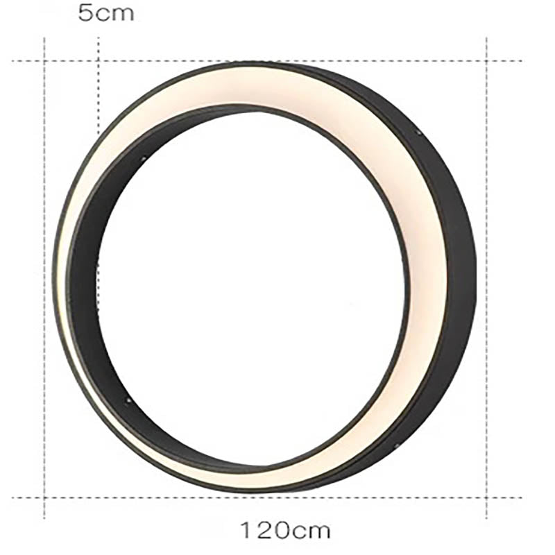  Applique Murale LED Extérieure Étanche IP65 – Design Lune en Acier Inoxydable 120cm
