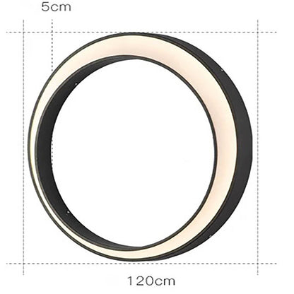  Applique Murale LED Extérieure Étanche IP65 – Design Lune en Acier Inoxydable 120cm