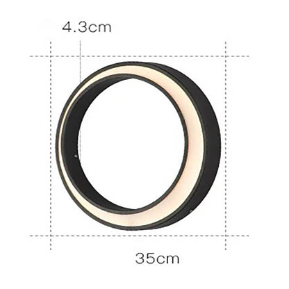   Applique Murale LED Extérieure Étanche IP65 – Design Lune en Acier Inoxydable 