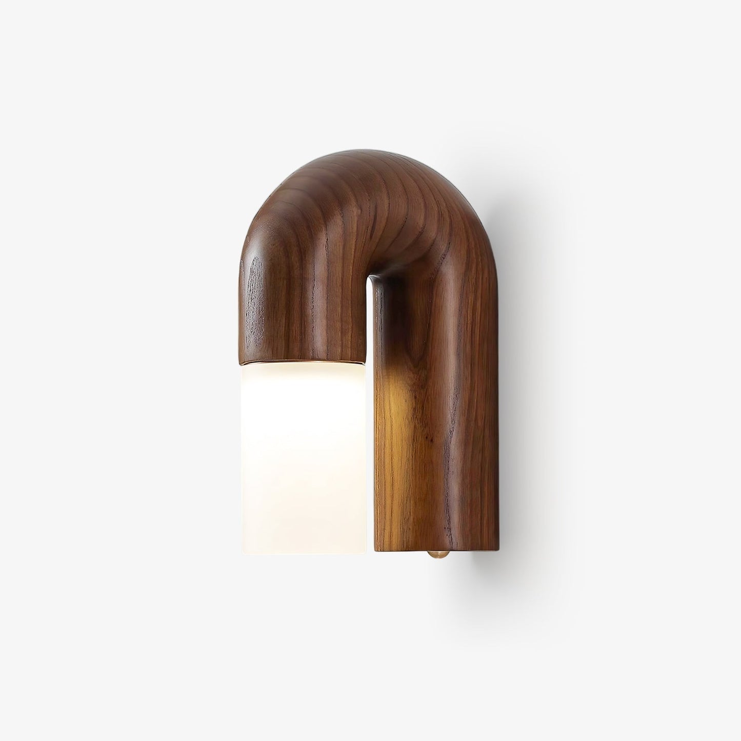 Applique Murale Arcus Wood - Lampe Moderne en Bois et Métal avec Lumière LED Intégrée