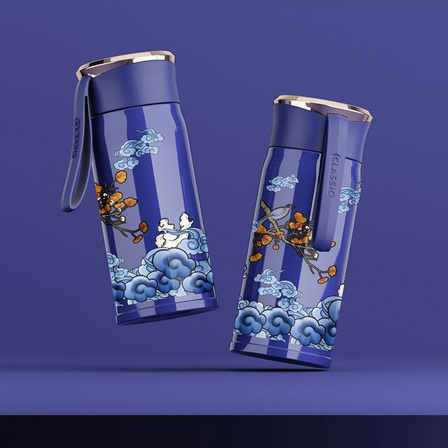 Thermos thé infuseur violette