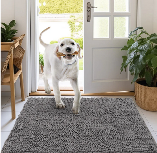 Tapis Microfibre Ultra-Absorbant et Antidérapant Lavable pour Chien - PawDry