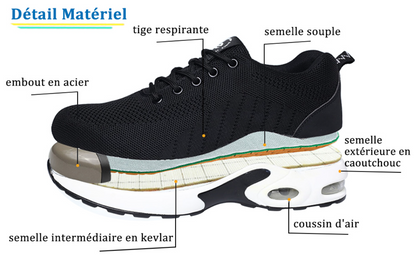 Chaussures de Sécurité pour Femme - Noire