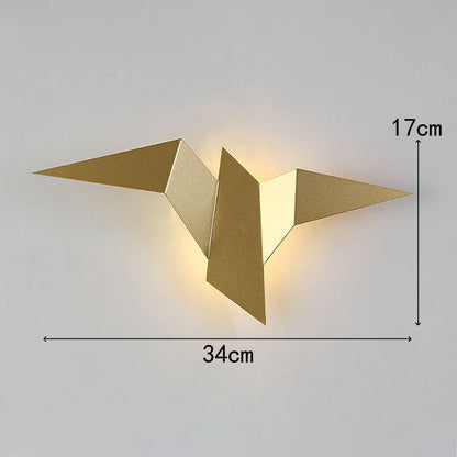 Applique Murale Créative Forme d'Oiseau – Lampe Artistique en Fer pour Décoration Intérieure