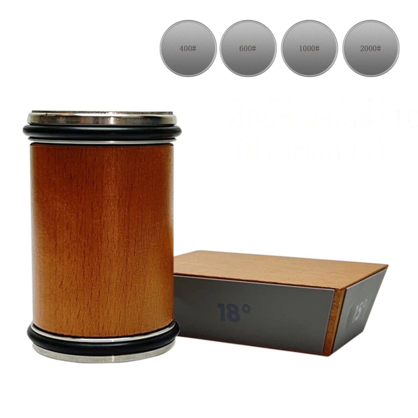 Aiguiseur avec angle d'aiguisage de 15° & 18° degré - Affûteur à rouleau