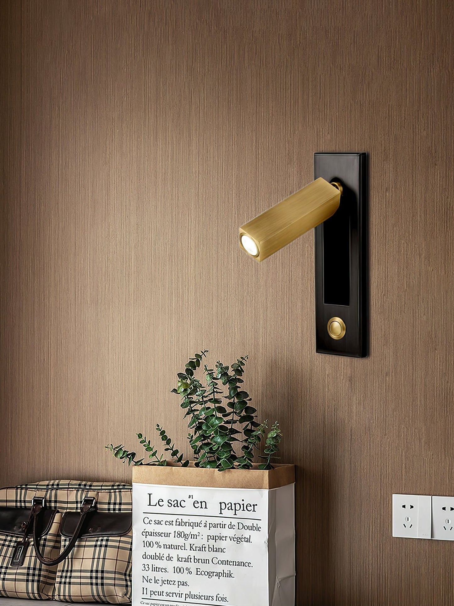 Applique Murale LED Intégrée – Lampe Moderne et Minimaliste pour Chambre à Coucher