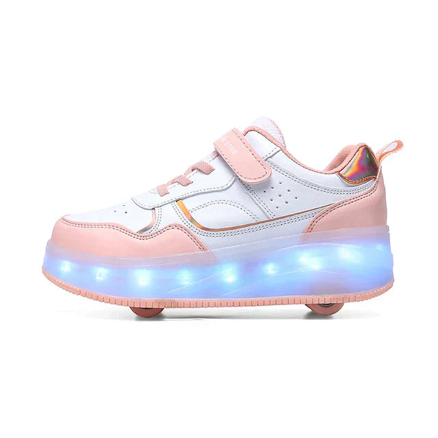 Zoe – Baskets Orthopédiques à Roulettes LED