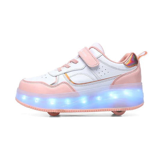 Zoe – Baskets Orthopédiques à Roulettes LED