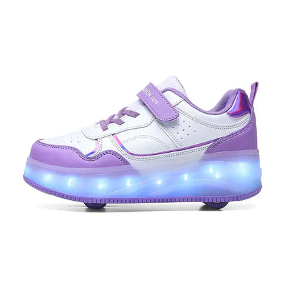 Zoe – Baskets Orthopédiques à Roulettes LED