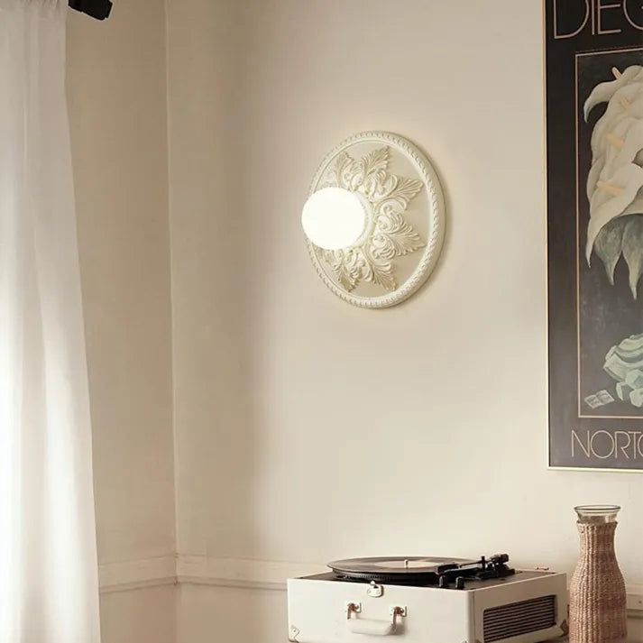 Applique Murale Moderne "Milchkaffee" en Résine et Verre – Élégance Contemporaine