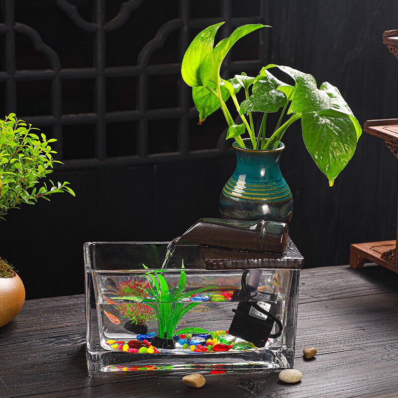 Deco Aquarium Jarre Fontaine