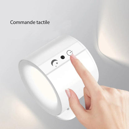 Applique Murale LED Rotative à 360°sans fil