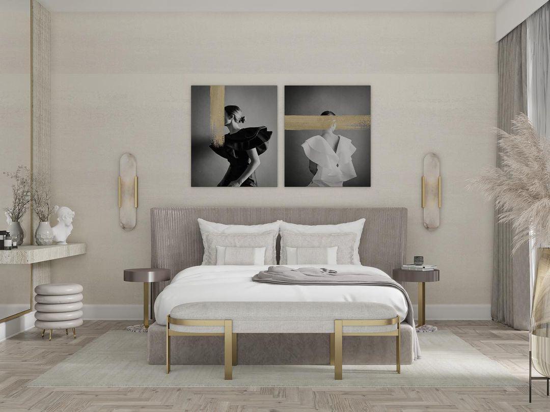 Applique Murale Melange Elongée en Albâtre - Design Élégant avec Détails en Laiton