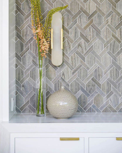 Applique Murale Melange Elongée en Albâtre - Design Élégant avec Détails en Laiton