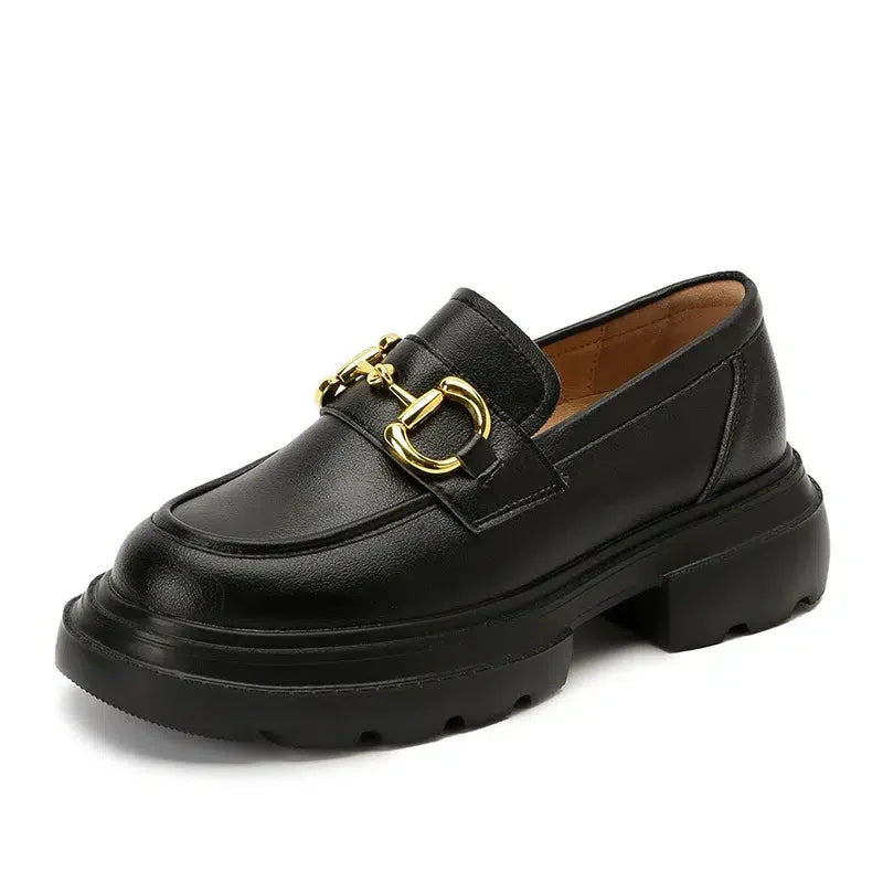 Mocassin compensé femme luxe