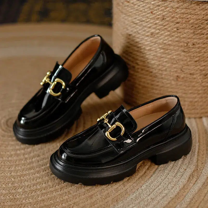 Mocassin compensé femme luxe-Old Money