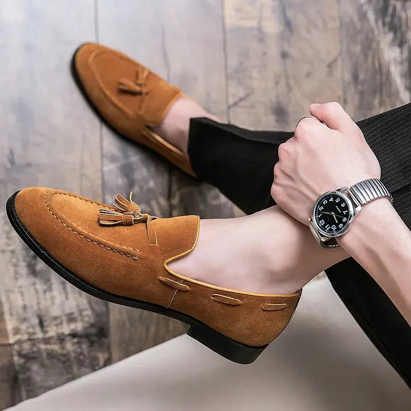 Mocassin daim homme luxe