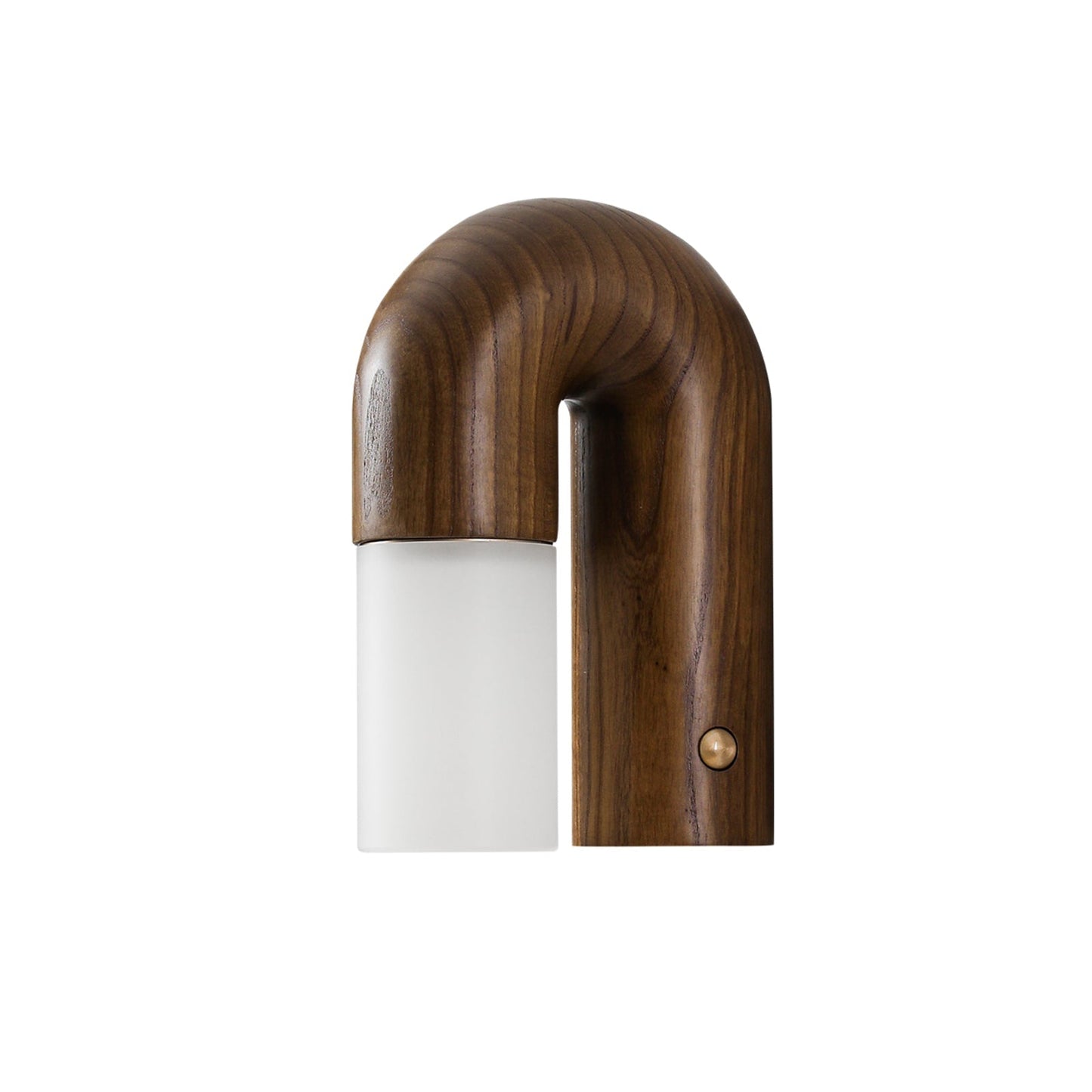 Applique Murale Arcus Wood - Lampe Moderne en Bois et Métal avec Lumière LED Intégrée