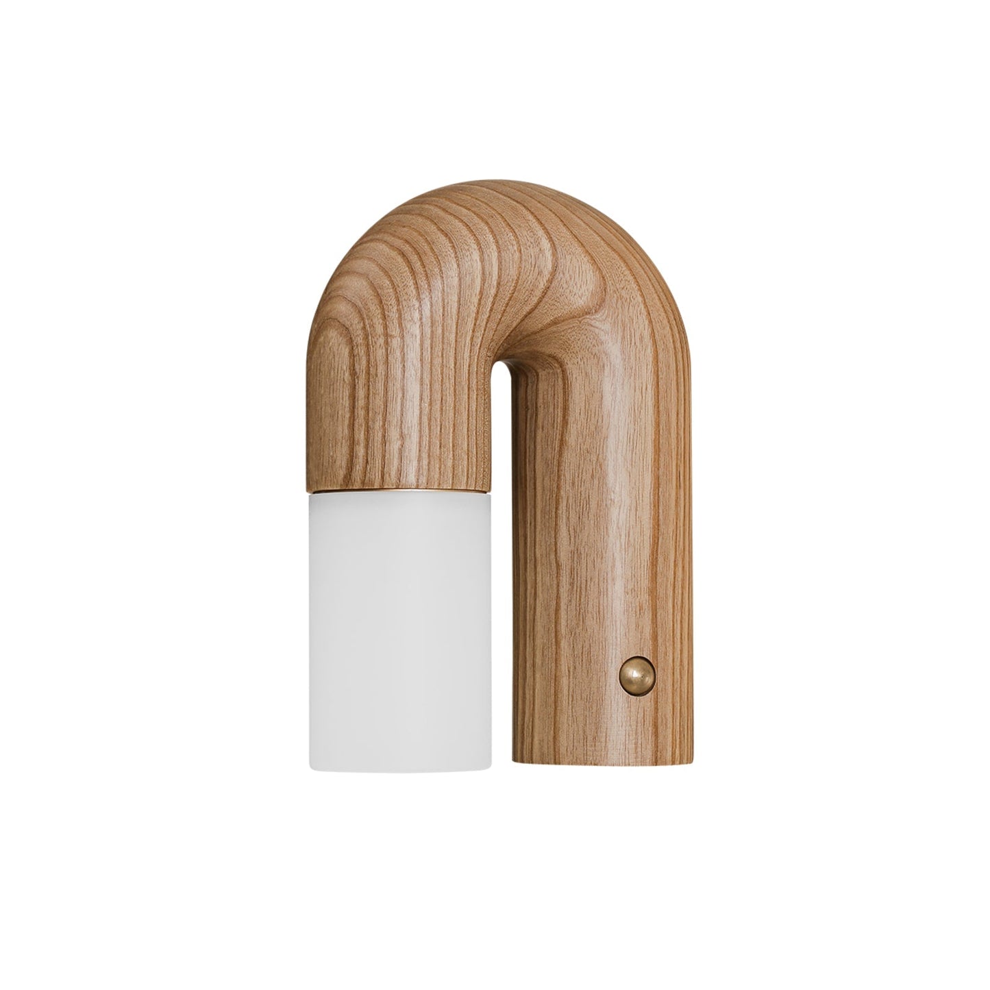 Applique Murale Arcus Wood - Lampe Moderne en Bois et Métal avec Lumière LED Intégrée