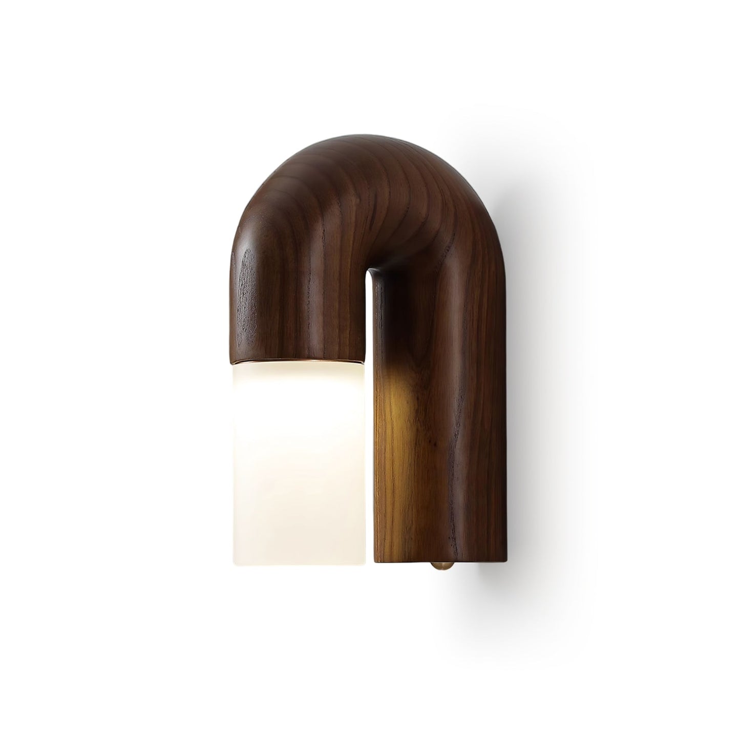Applique Murale Arcus Wood - Lampe Moderne en Bois et Métal avec Lumière LED Intégrée