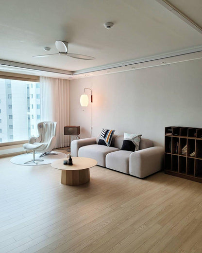 Applique Murale Nelson - Design Moderne Mi-Siècle en Noyer et Métal