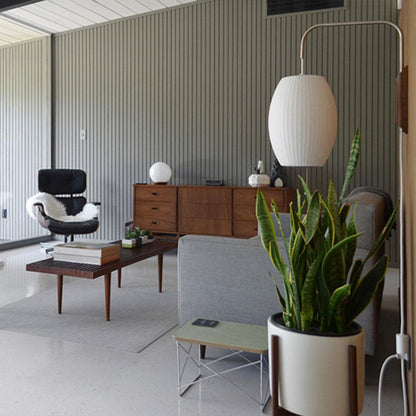 Applique Murale Nelson - Design Moderne Mi-Siècle en Noyer et Métal