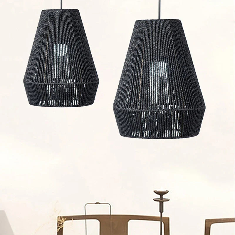 Abat-jour pour Lampe de Chevet Suspendu en Rotin