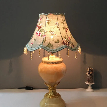 Abat-jour de Lampe de Chevet Style Européen en Tissu