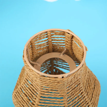 Abat-jour en Rotin pour Lampe de Chevet Suspendue