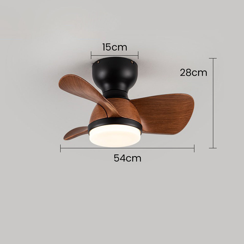Ventilateur de Plafond en Bois avec Lumière LED – Élégance Moderne et Confort Optimal