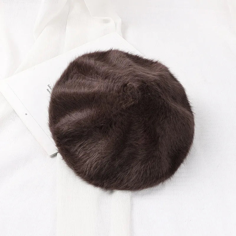 Béret Basque Femme Fourrure - La Maison du Chapeau