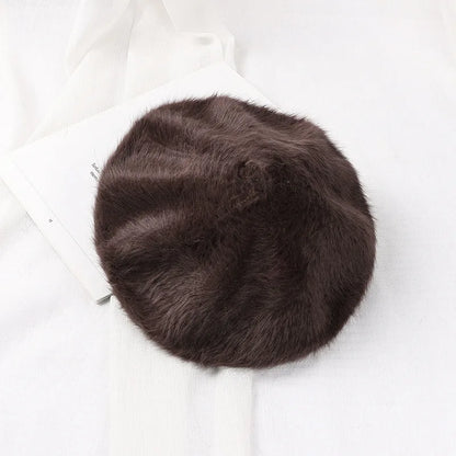 Béret Basque Femme Fourrure - La Maison du Chapeau