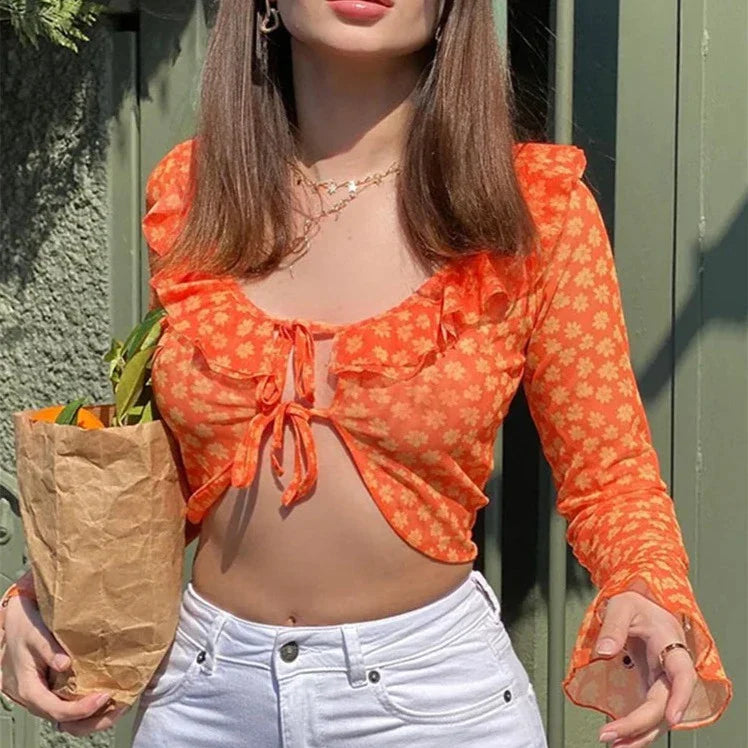 70s crop top