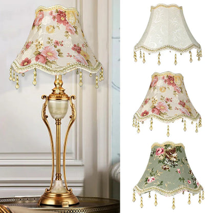 Abat-jour de Lampe de Chevet Style Européen en Tissu