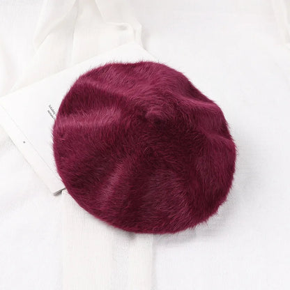 Béret Basque Femme Fourrure