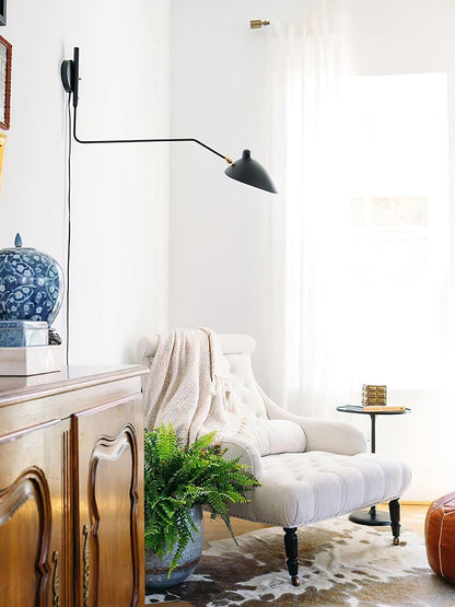 Applique Murale à Bras Unique Mouille-Inspirée – Design Moderne et Flexible