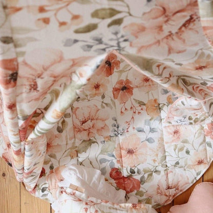 Tapis rond en coton “Flower Power”