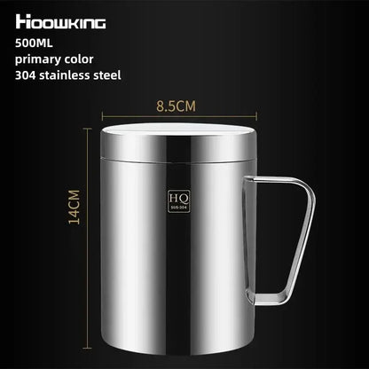 Tasse à café à double paroi de 500 ml