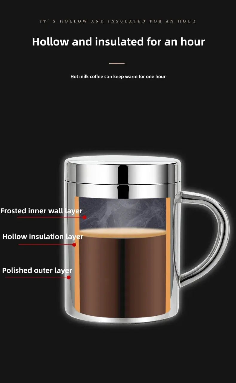 Tasse à café à double paroi de 500 ml