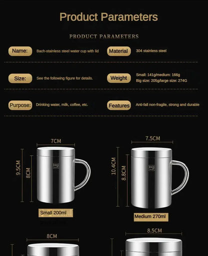 Tasse à café à double paroi de 500 ml