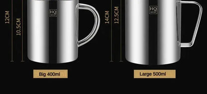Tasse à café à double paroi de 500 ml