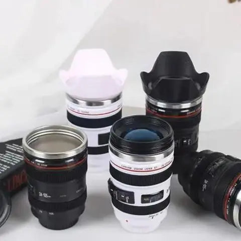 Tasse à Café avec Objectif d'appareil Photo