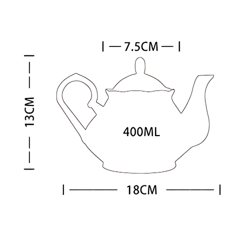 Théière Anglaise en Porcelaine
